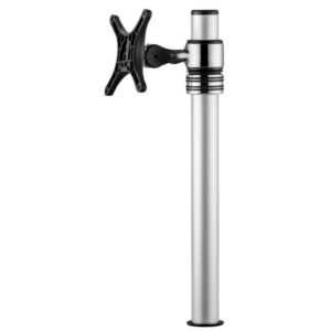 Atdec AF-M Single Monitor Short Arm Mount on Post (Silver). CARTON IMPERFECTION. 10 YR WTY