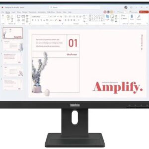 Lenovo ThinkVision E24-40 23.8" WLED IPS FHD (16:9), HDMI, DP, VGA, PIVOT, H/ADJ, SPKR, 3YR