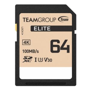Team Group Elite 64GB SDXC UHS-I U3 V30 Memory Card