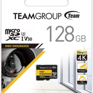 Team Group High Endurance 128GB Micro SDXC UHS-I U3 V30 Memory Card