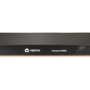 Vertiv Avocent "8 port AutoView KVM with 1 local and 1 remote users, VM and CAC