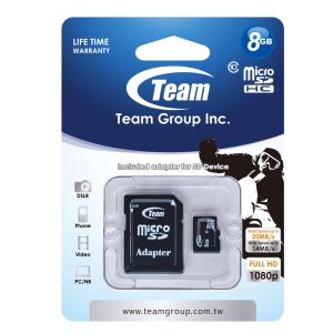 Team Group Micro 8GB SDHC CLASS 10 Memory Card