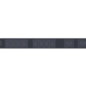 Vertiv Geist F0126849 Basic Horizontal PDU, 16A, 230V, 1U, 8x IEC C13, 2x C19 outputs, 3m C20 Input