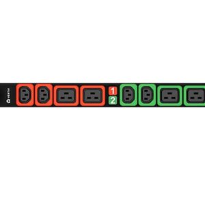 Vertiv Geist C1648L Basic Horizontal PDU, 32A, 230V, 1U, 4x IEC C13, 4x C19 outputs, 3m IEC60309 1P+