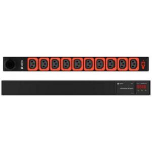 Vertiv Geist CI10049L Metered Horizontal PDU, 16A, 230V, 1U, 10x IEC C13 outputs 3m IEC60309 1P+N+E